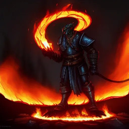 Dark fantasy cinematic shot, massive Legion of Infernal Flame marching across a volcanic steppe. An army of brutal orcs in black iron armor, sneaky goblins carrying siege tools, draconians with glowing magma veins, fire salamanders slithering between ranks, and towering fire golems made of burning basalt. Style mix of The Witcher's gritty realism and Noragami's dynamic supernatural contrast. Ash storm, cracked ground glowing with lava, heavy atmosphere of impending siege. Epic wide angle, dramatic chiaroscuro lighting, sparks and embers flying, muted desaturated colors with intense red and orange flame highlights. 8K, highly detailed --ar 16:9