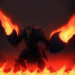 Dark fantasy cinematic shot, massive Legion of Infernal Flame marching across a volcanic steppe. An army of brutal orcs in black iron armor, sneaky goblins carrying siege tools, draconians with glowing magma veins, fire salamanders slithering between ranks, and towering fire golems made of burning basalt. Style mix of The Witcher's gritty realism and Noragami's dynamic supernatural contrast. Ash storm, cracked ground glowing with lava, heavy atmosphere of impending siege. Epic wide angle, dramatic chiaroscuro lighting, sparks and embers flying, muted desaturated colors with intense red and orange flame highlights. 8K, highly detailed --ar 16:9