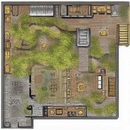 a dwarven dungeon battlemap